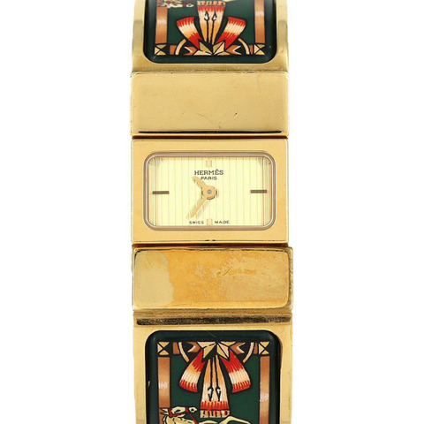 Hermès Roquet 琺瑯 GP LO1.201 石英腕錶