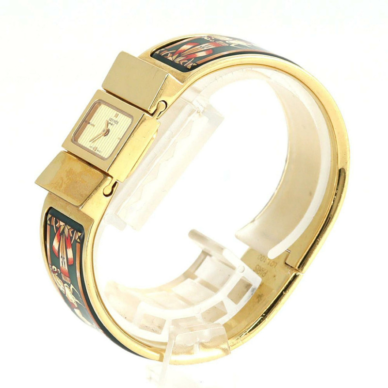 Hermès Roquet 琺瑯 GP LO1.201 石英腕錶-1