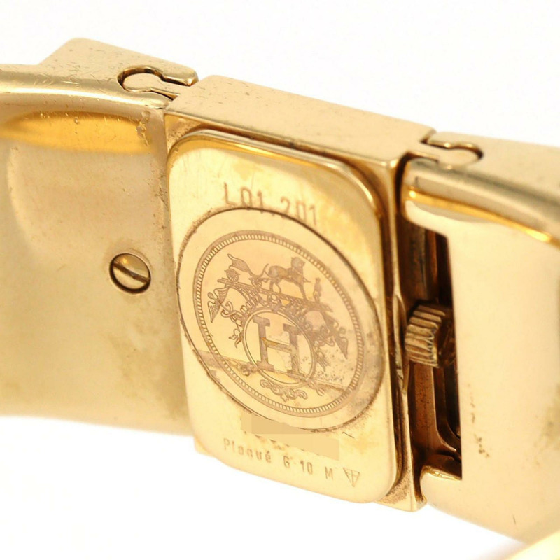 Hermès Roquet 琺瑯 GP LO1.201 石英腕錶-6