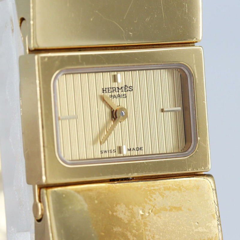 Hermès Roquet 琺瑯 GP LO1.201 石英腕錶-7