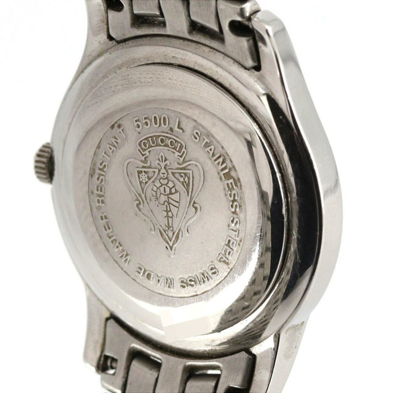 Gucci G-Class 5500L 不鏽鋼石英錶-5