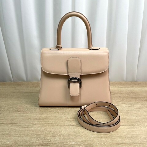 Delvaux  Brillant 奶茶色手提包肩背包