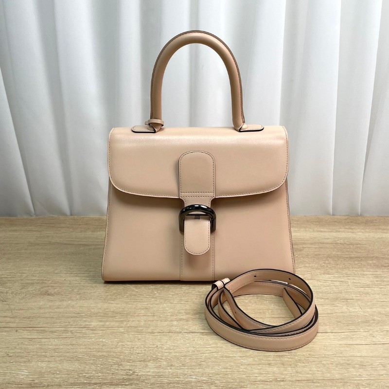 Delvaux Brillant 奶茶色手提包肩背包-0