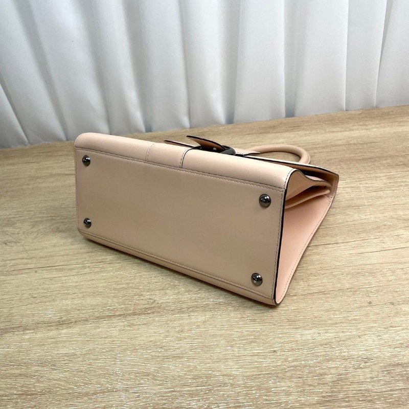 Delvaux Brillant 奶茶色手提包肩背包-4