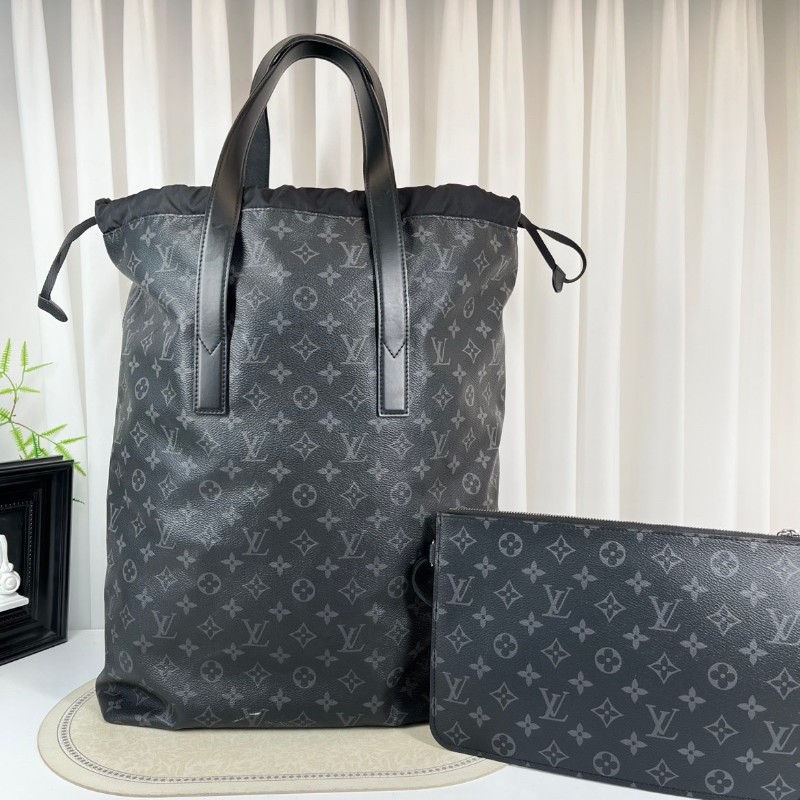 LV 秀款黑色老花 Monogram tote Bagd-1