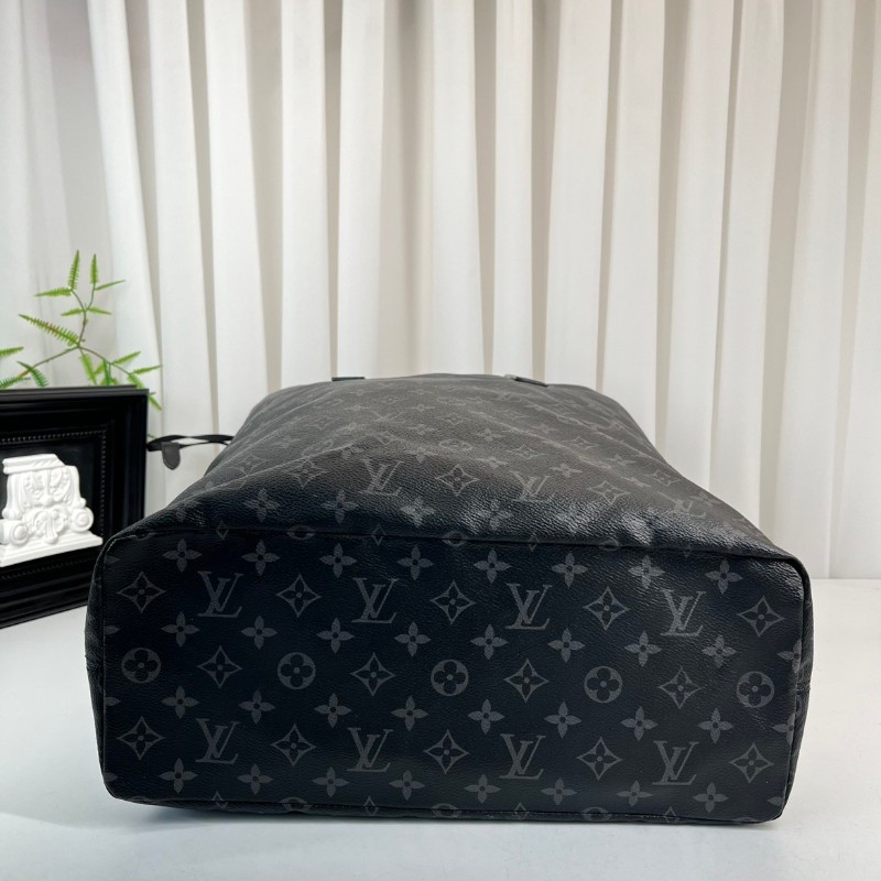LV 秀款黑色老花 Monogram tote Bagd-4