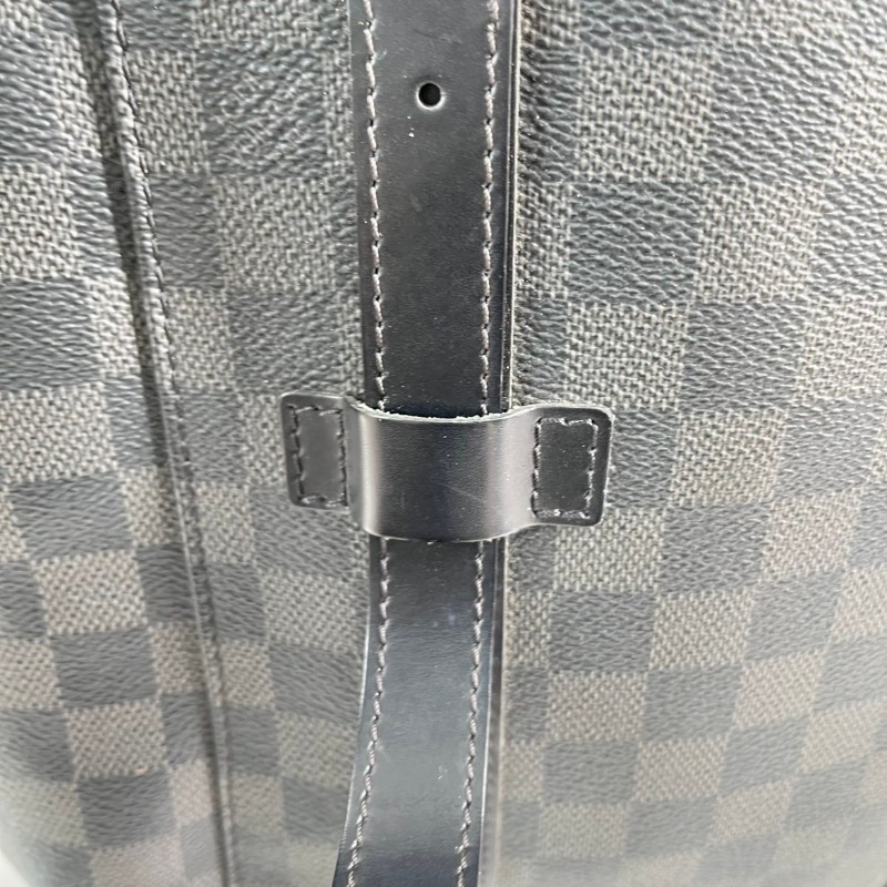 LV Christopher黑色棋盤格後背包-13