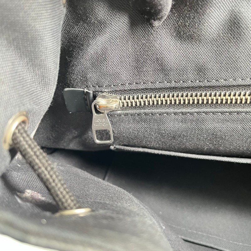 LV Christopher黑色棋盤格後背包-23