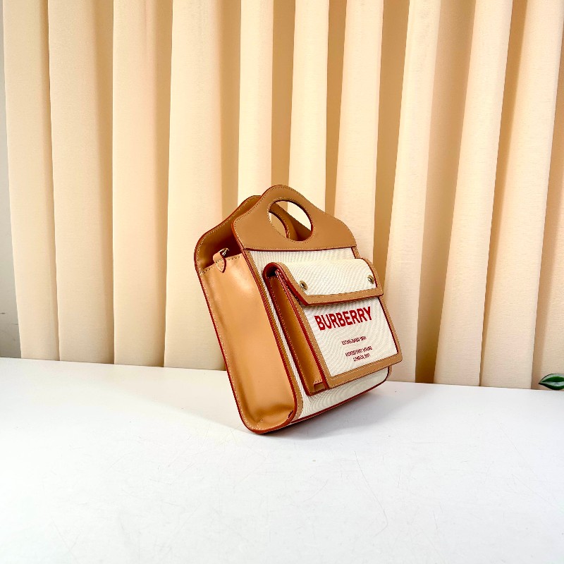 BURBERRY 口袋托特包 可拆卸肩帶-4