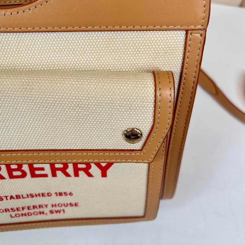 BURBERRY 口袋托特包 可拆卸肩帶-13