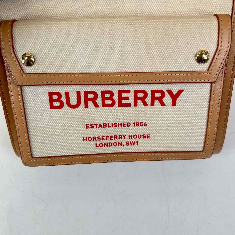 BURBERRY 口袋托特包 可拆卸肩帶-14