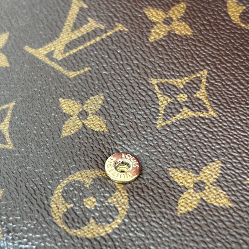 Louis Vuitton 經典老花 帆布拼牛皮 三合一鏈條包-6