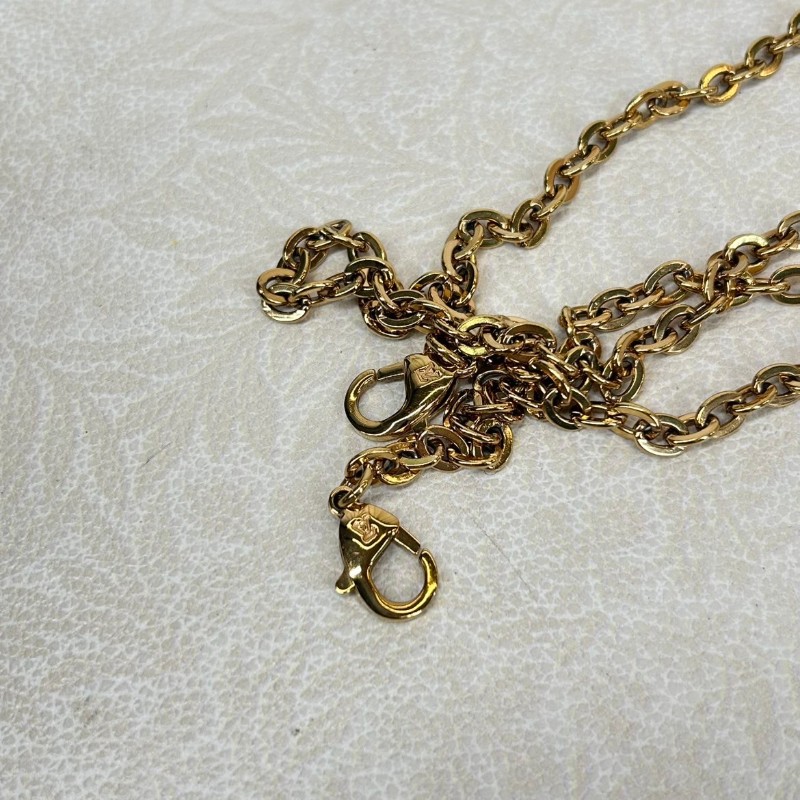 Louis Vuitton 經典老花 帆布拼牛皮 三合一鏈條包-12