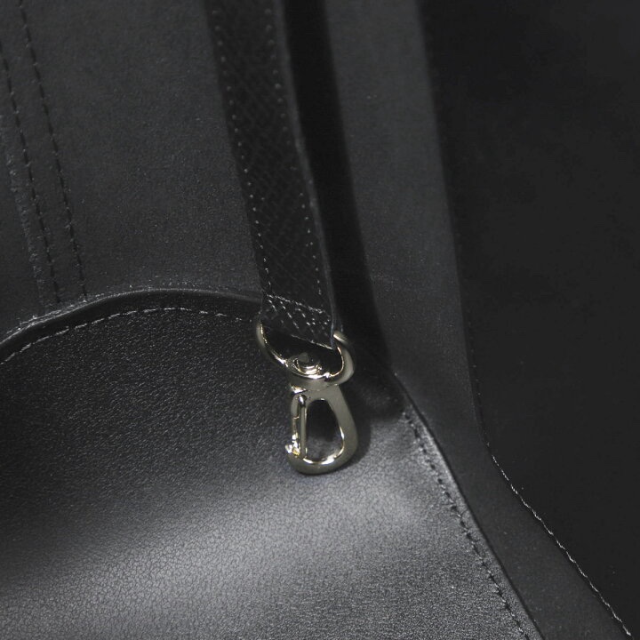 Longchamp 全牛皮黑托特包（有拉鍊）-5