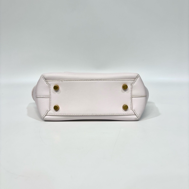 BV淡粉牛皮大編織手提斜背MiniArco29 600606-5