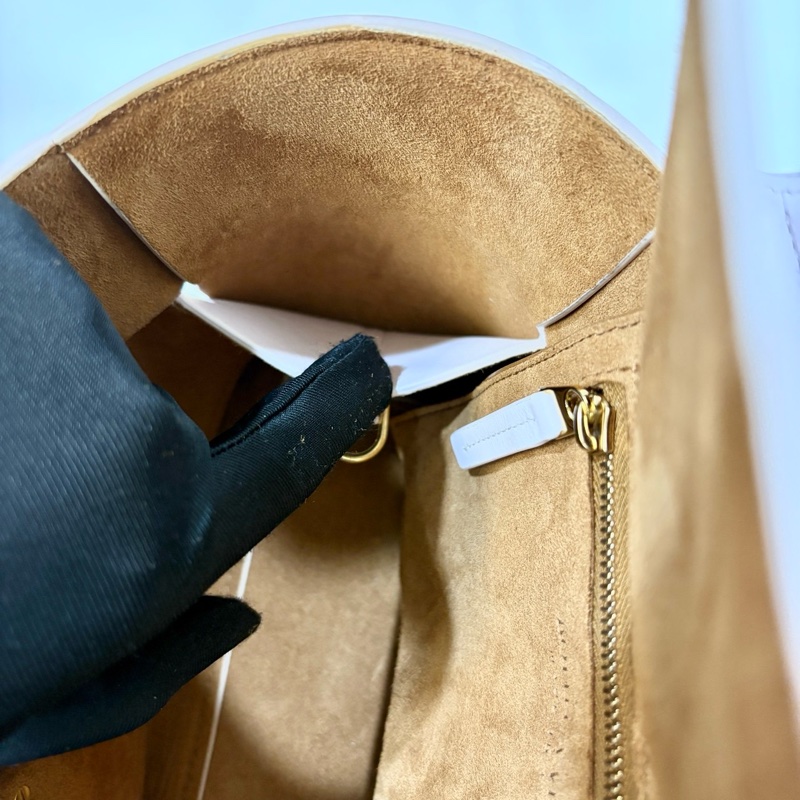 BV淡粉牛皮大編織手提斜背MiniArco29 600606-15