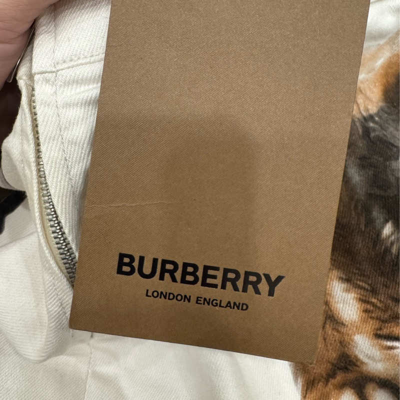 Burberry 鹿印花彈力丹寧迷你裙-4
