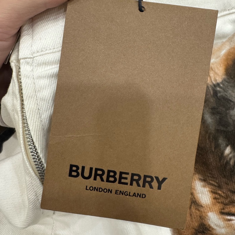 Burberry 鹿印花彈力丹寧迷你裙-14