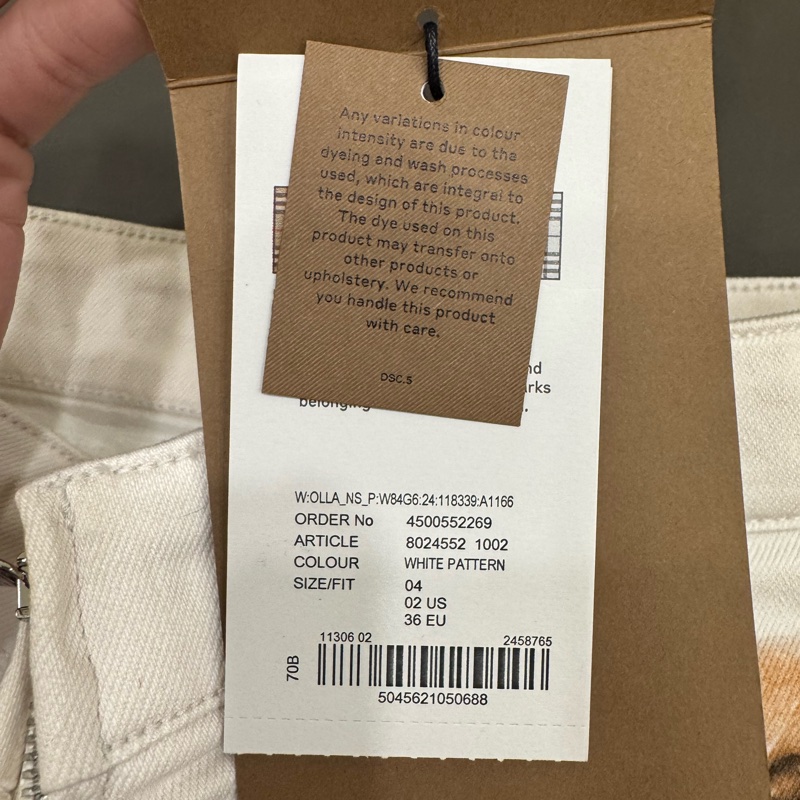 Burberry 鹿印花彈力丹寧迷你裙-16