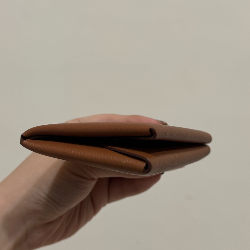 愛馬仕Calvi Duo 經典金棕銀釦-6