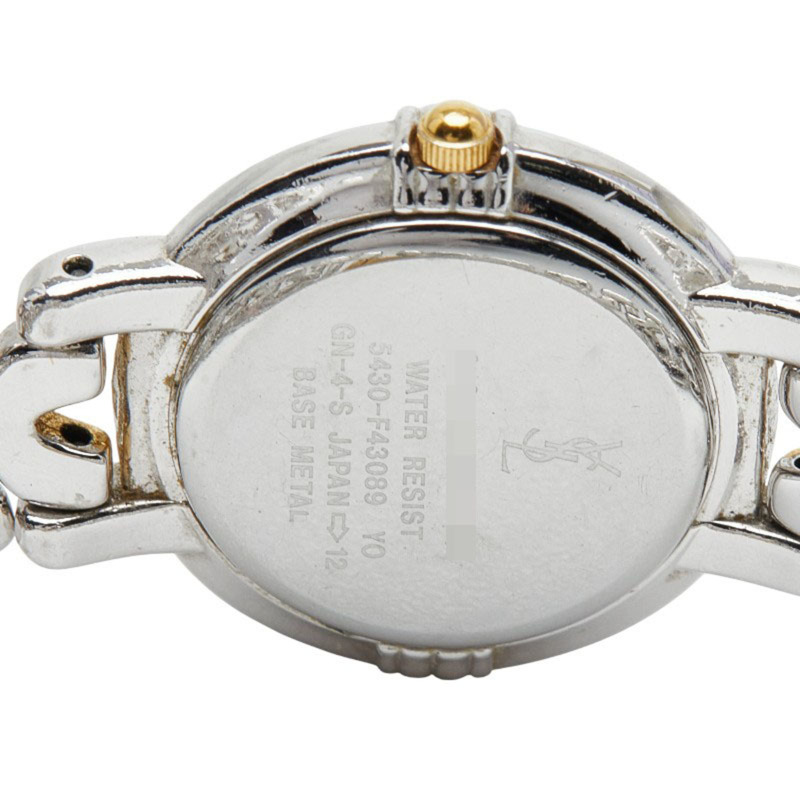 伊夫聖羅蘭女士腕錶 5430-F43089 石英銀色錶盤金屬錶殼-3