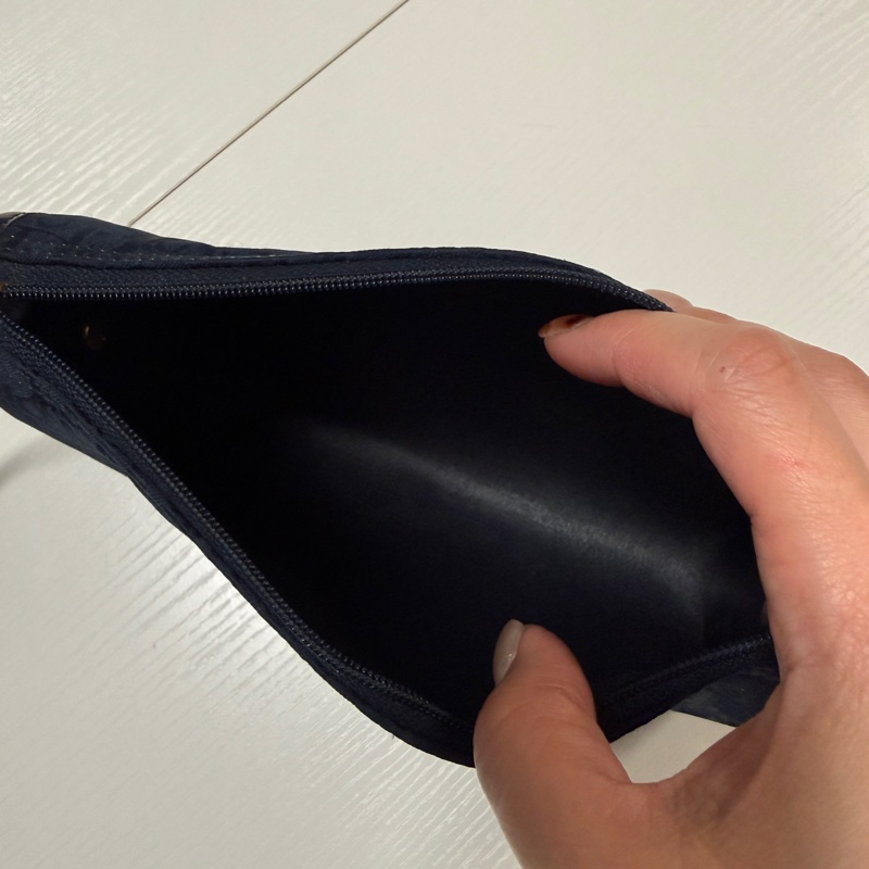 日本中古 Dior 老花 肩背手拿包 海軍藍-4