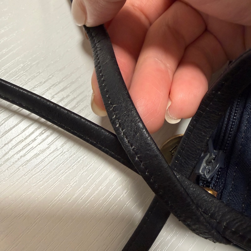 日本中古 Dior 老花 肩背手拿包 海軍藍-14