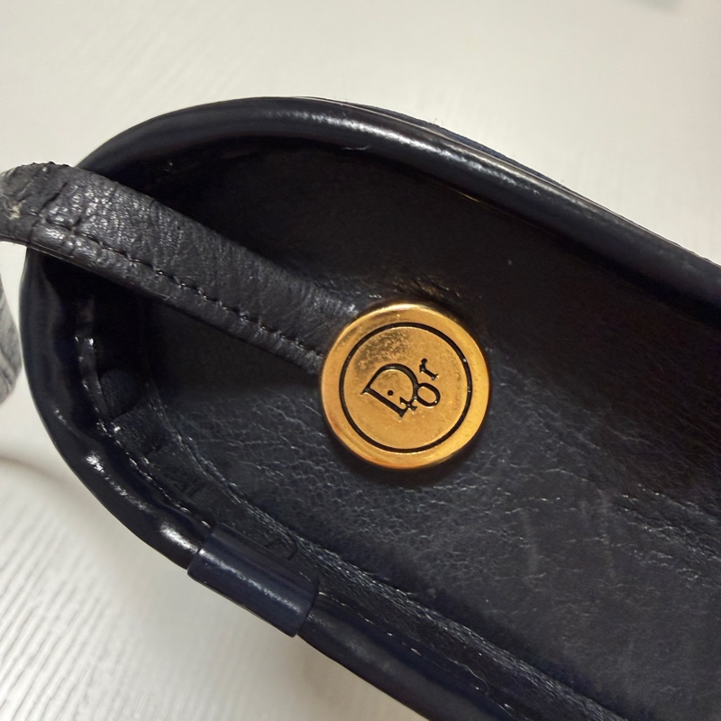 日本中古 Dior 老花 肩背手拿包 海軍藍-18