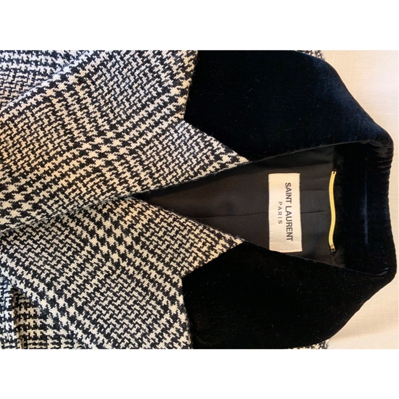 Saint Laurent 羊毛洋裝外套-3