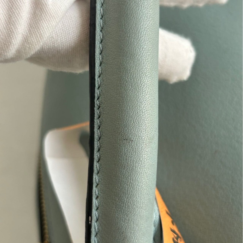 LOEWE羅意威中號幾何包 尺寸291219cm,成色相當不錯,霧霾藍拼色-5