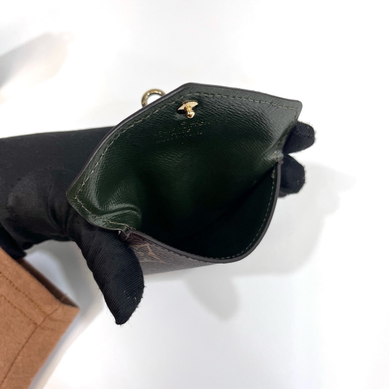 🥨絕版孤品路易威登 Felicie strap go LV原花拼綠背帶二合一麻將包M80091-9