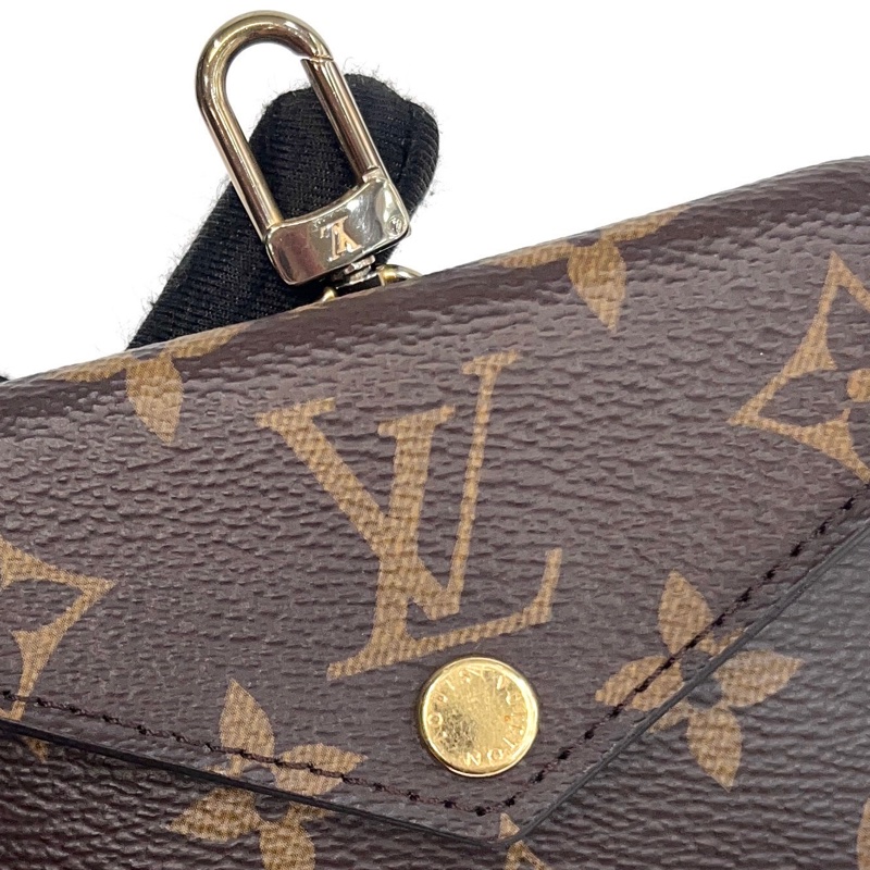 🥨絕版孤品路易威登 Felicie strap go LV原花拼綠背帶二合一麻將包M80091-10