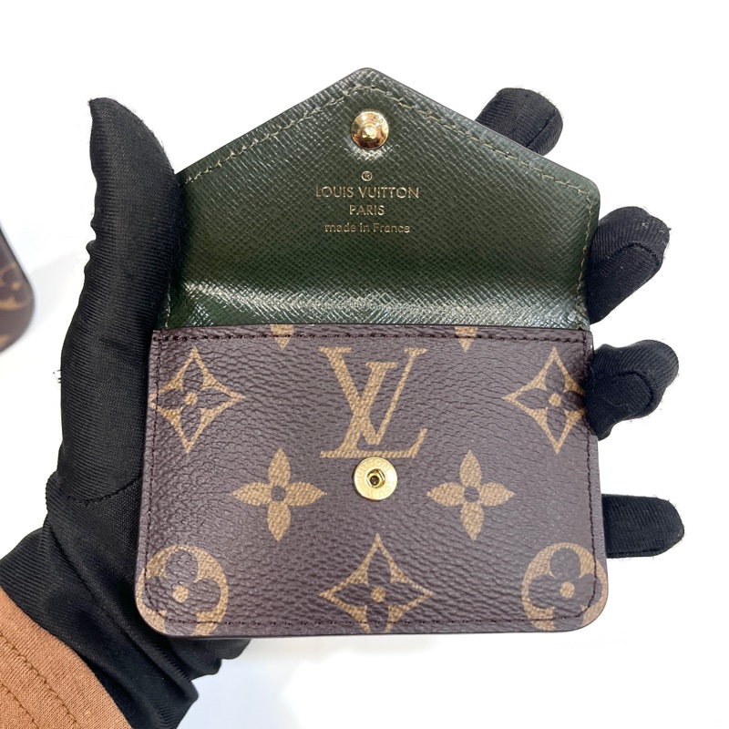 🥨絕版孤品路易威登 Felicie strap go LV原花拼綠背帶二合一麻將包M80091-10