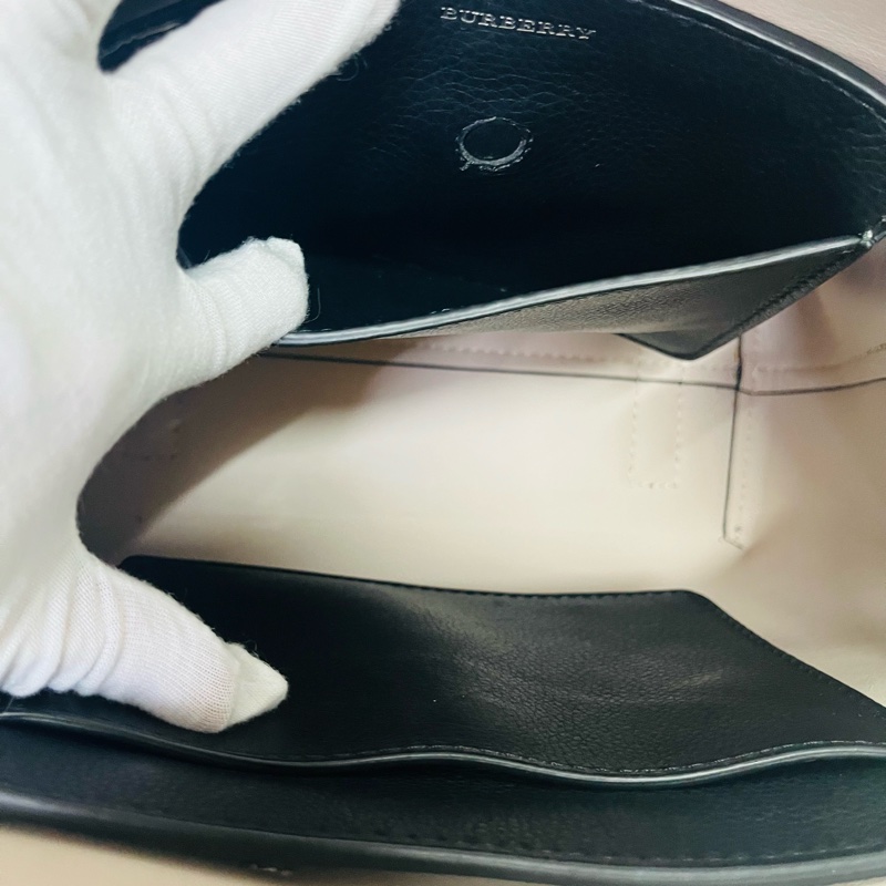 BURBERRY巴寶莉 BELT 燙金LOGO小牛皮斜背/手提兩用包-15