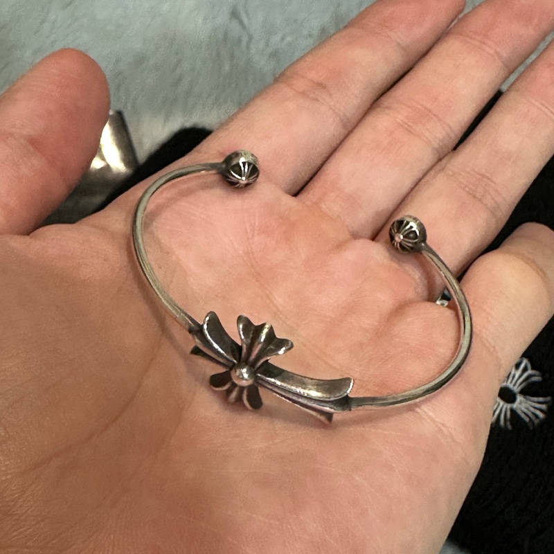 克羅心 Chrome hearts 手環 手鍊 半開 可調整 十字-1