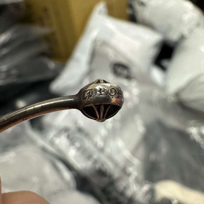 克羅心 Chrome hearts 手環 手鍊 半開 可調整 十字-2