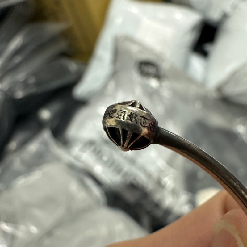 克羅心 Chrome hearts 手環 手鍊 半開 可調整 十字-4