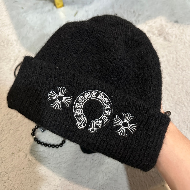 克羅心 Chrome hearts 毛帽 經典款-0