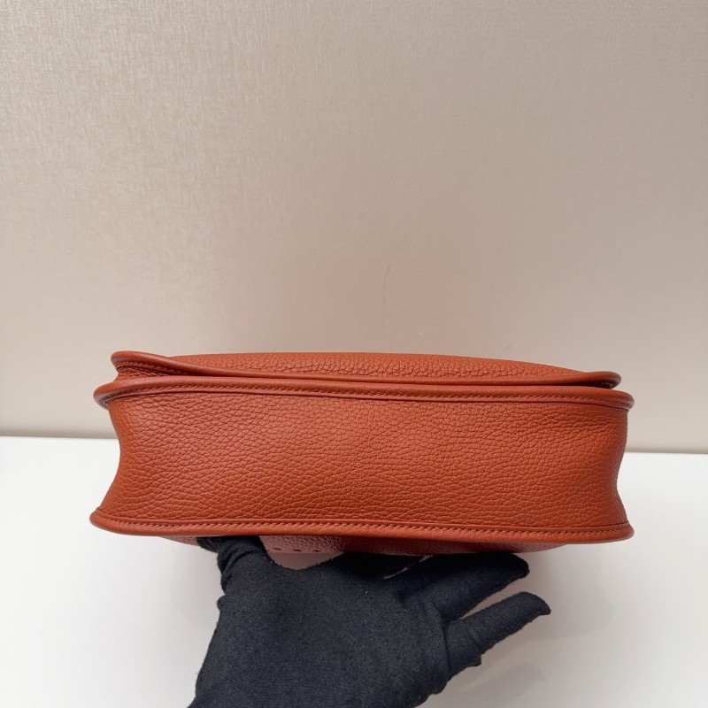 Hermes TC皮🐎Evelyne 29伊芙琳 6c焦糖南瓜色銀扣 Z刻-5