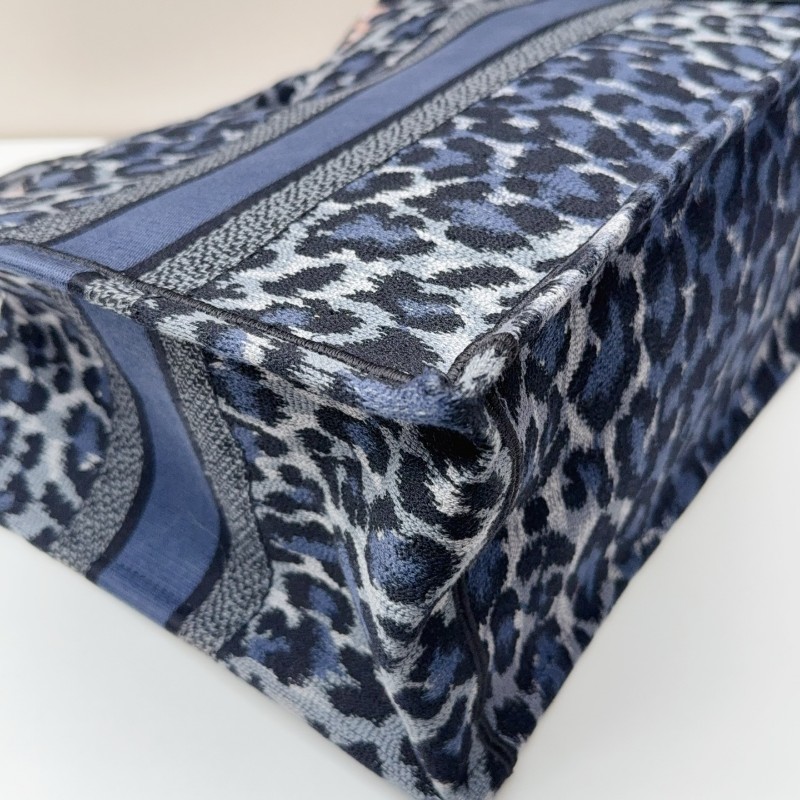 Dior豹紋Booktote托特包 中號手提包-5