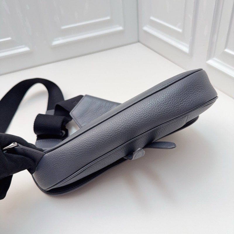 Dior Saddle 1947深灰色馬鞍包斜背包 牛皮-3