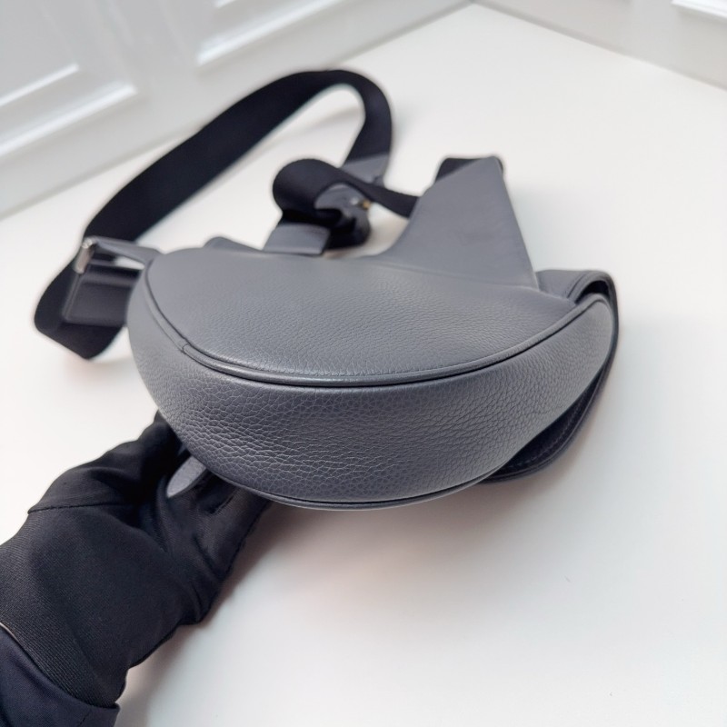 Dior Saddle 1947深灰色馬鞍包斜背包 牛皮-4