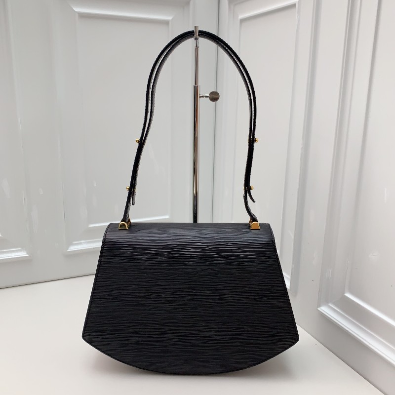 LV路易威登 經典中古水波紋黑色扇形兩用包 經典黑金配色 稀有款-1