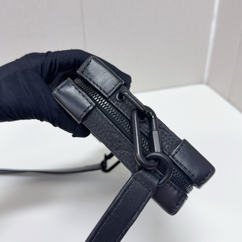 LV Soft Trunk Wallet黑武士全皮印花盒子包黑色牛皮壓紋 晶片-5