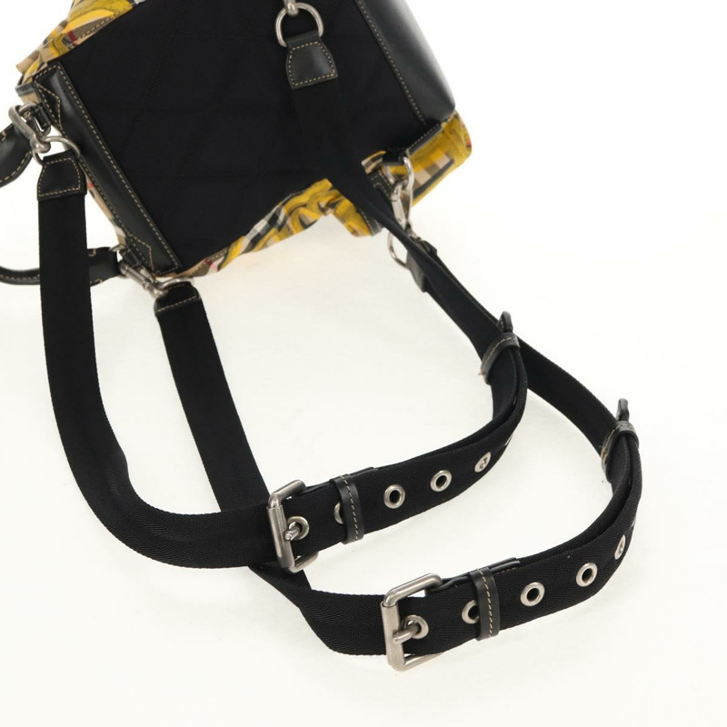 【日本直送】BURBERRY Nova Check Graffiti Backpack Canvas Beige Auth 154919V-7