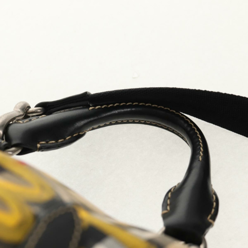 【日本直送】BURBERRY Nova Check Graffiti Backpack Canvas Beige Auth 154919V-13