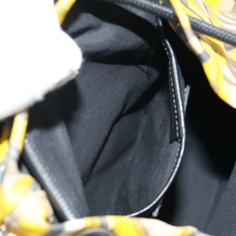 【日本直送】BURBERRY Nova Check Graffiti Backpack Canvas Beige Auth 154919V-27