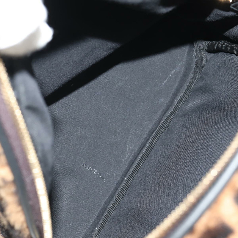 【日本直送】FENDI Zucca帆布Zainomini雙肩包 棕色 黑色 金色 正品 154921SAM-9