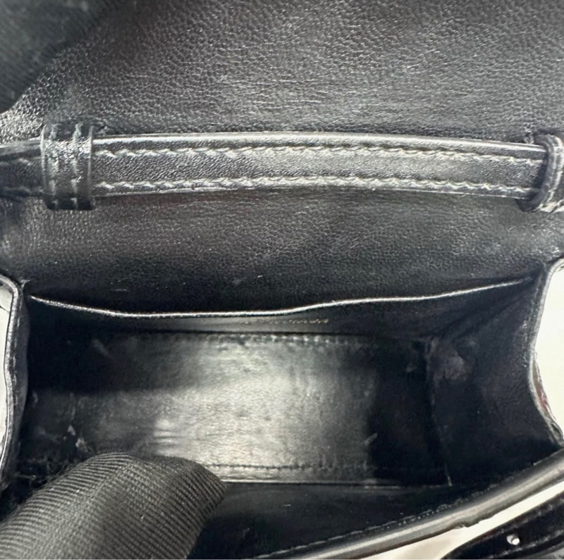 巴黎世家沙漏mini包光面牛皮黑色-5