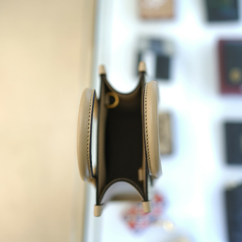 GUCCI 女士迷你手提斜背包 塗佈帆布 米色 671623 UULBT 9683-9